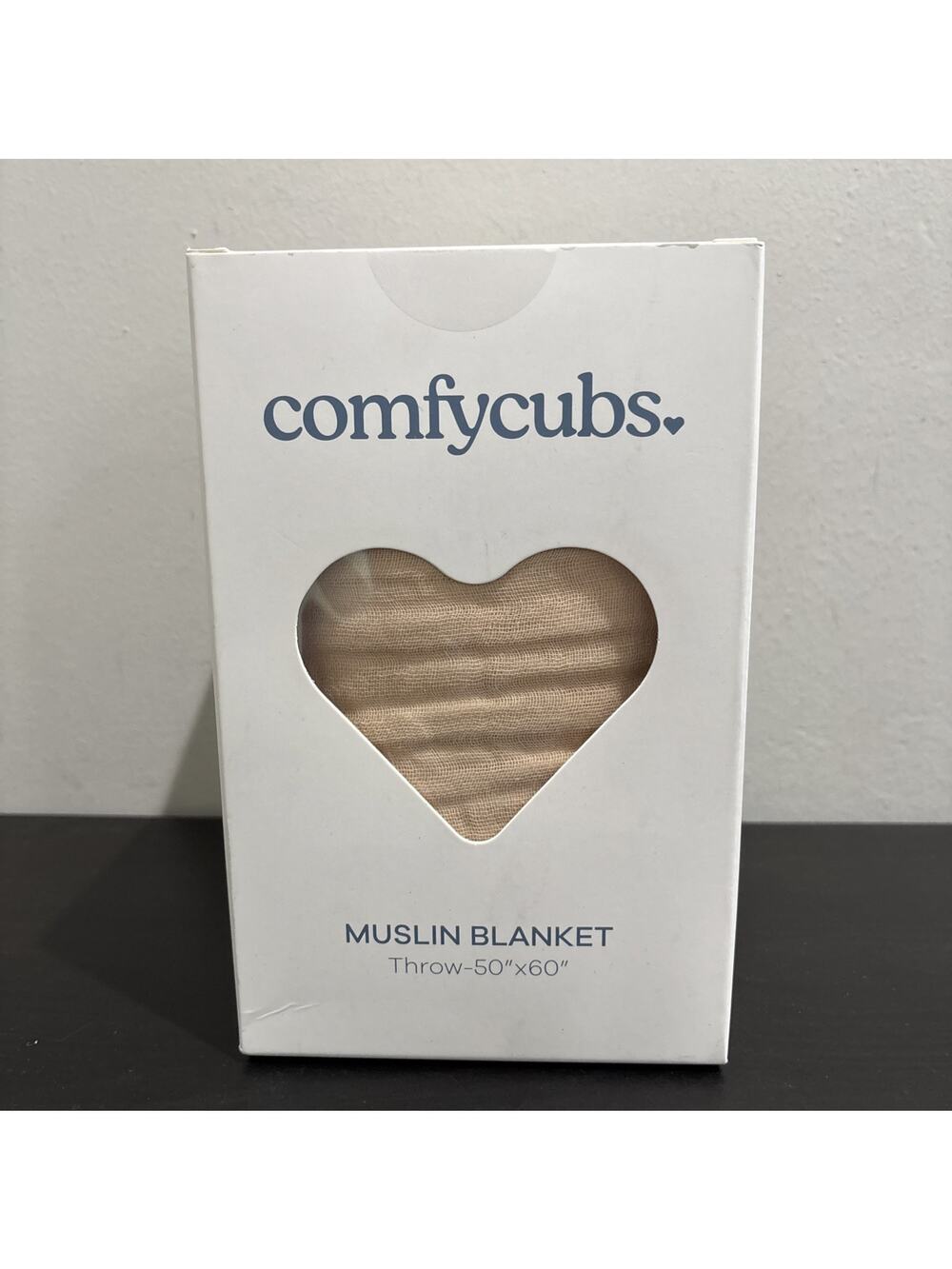 NEW Comfycubs Muslin Blanket Throw 50”x60” 100% Cotton Pink NIB